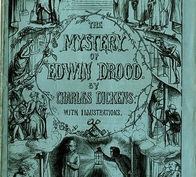 The serial cover for The Mystery of Edwin Drood (By Chapman & Hall [Public domain], via Wikimedia Commons).