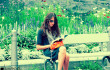 reading outside