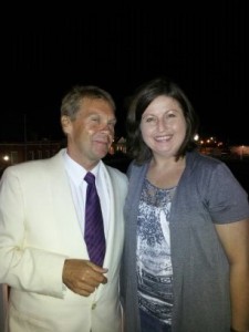 Author Mark Childress with Bookkaholic staff writer Mollie Waters.