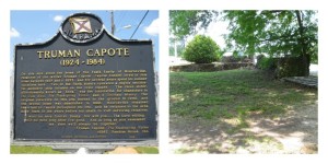 Truman Capote spent summers with his Faulk relatives in Monroeville. Only foundation walls of the home remain today.