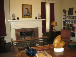 The front parlor in Rowan Oak.